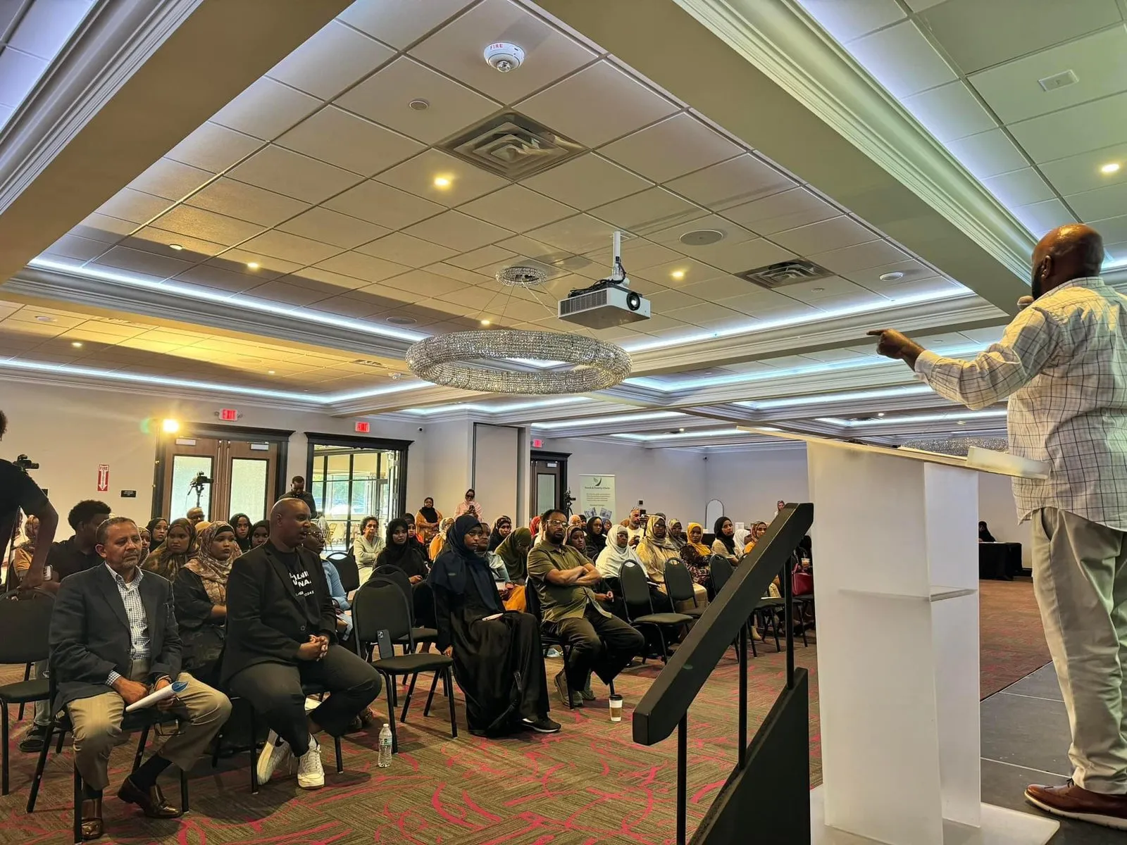 The audience seated during the summit program.