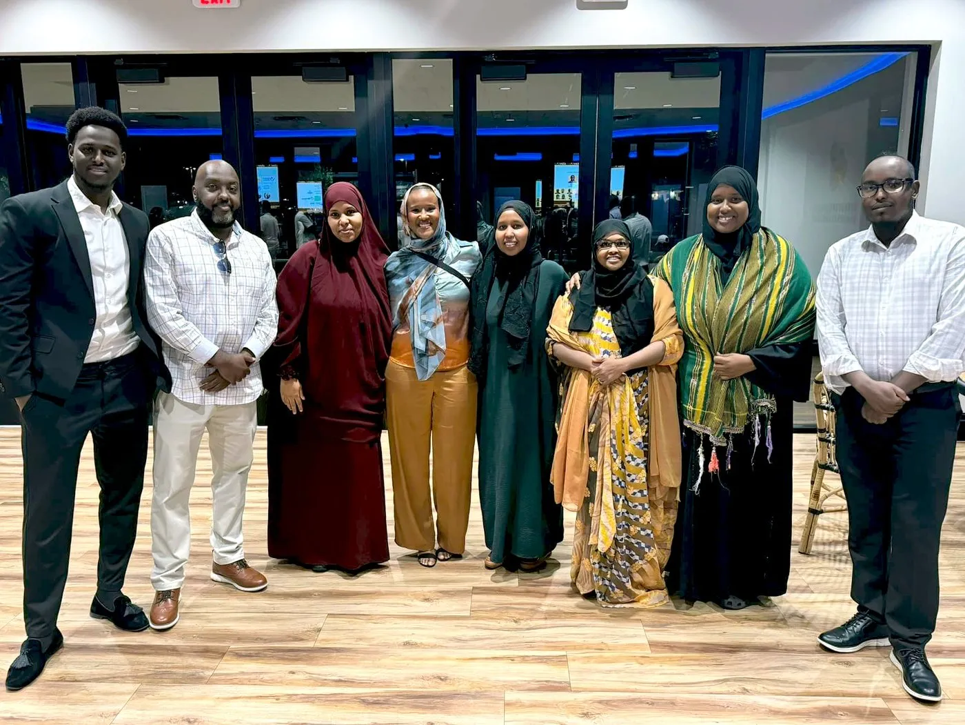 Maangaar Voices team members standing together at the Maangaar Summit.