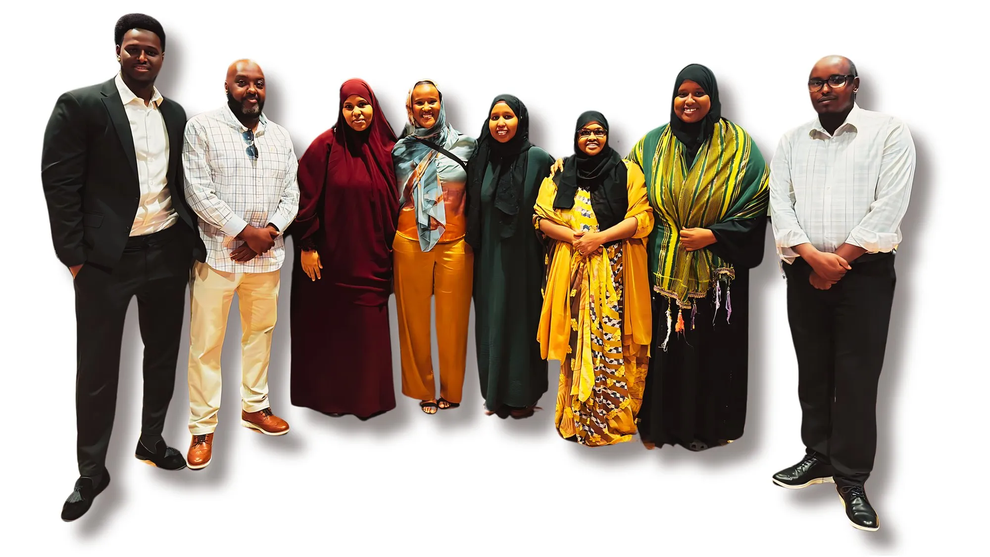 Members of the Maangaar Voices team standing together.
